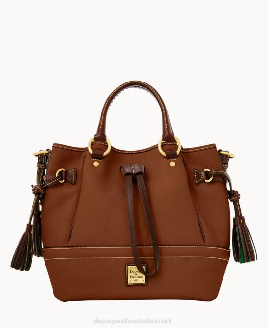 Dooney & Bourke florentinsk buckley taske JV0J379 poser kastanje