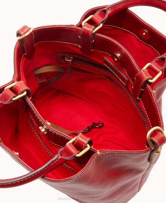 Dooney & Bourke florentinsk lille barlow JV0J542 poser rød