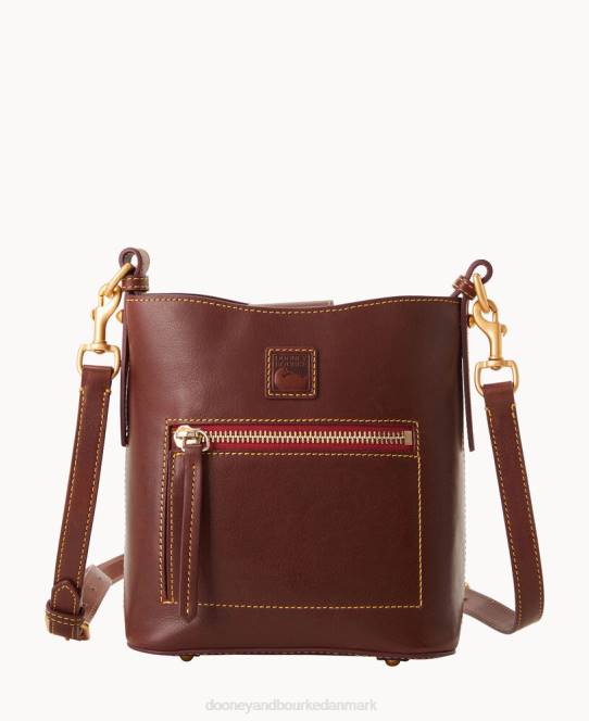 Dooney & Bourke florentinsk lille ridley JV0J1294 poser kastanje