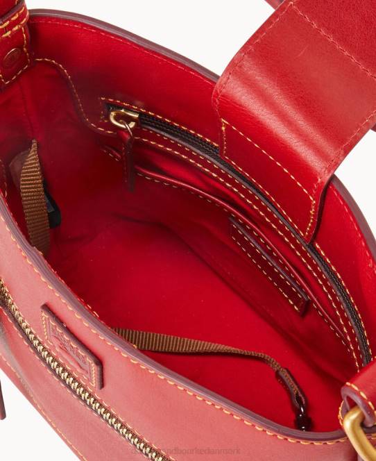Dooney & Bourke florentinsk lille ridley JV0J1298 poser rød