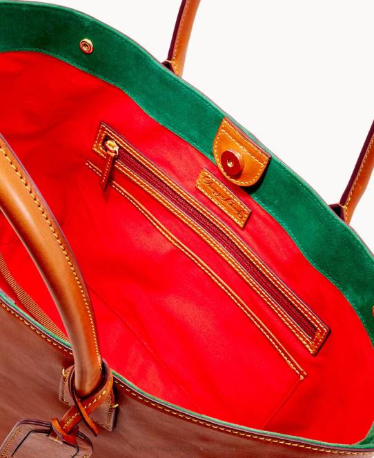 Dooney & Bourke florentinsk medium russel taske JV0J1197 poser naturlig