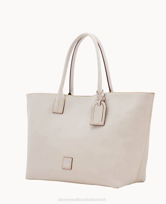 Dooney & Bourke florentinsk medium russel taske JV0J1198 poser ecru