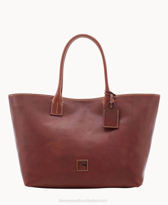 Dooney & Bourke florentinsk medium russel taske JV0J1200 poser kastanje