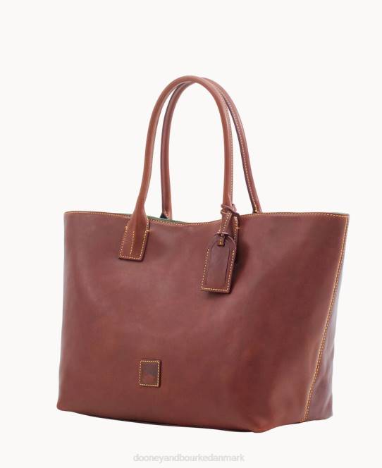 Dooney & Bourke florentinsk medium russel taske JV0J1200 poser kastanje