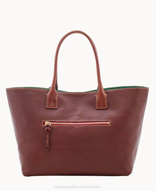 Dooney & Bourke florentinsk medium russel taske JV0J1200 poser kastanje
