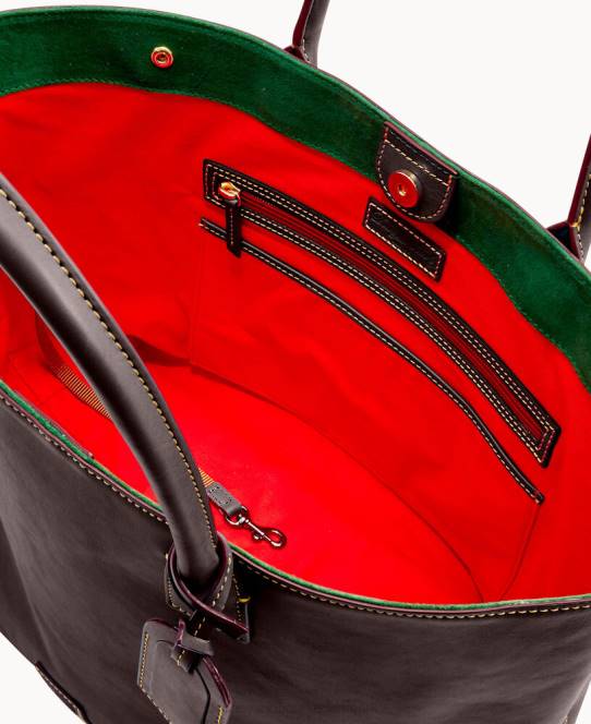 Dooney & Bourke florentinsk medium russel taske JV0J1203 poser brun tmoro