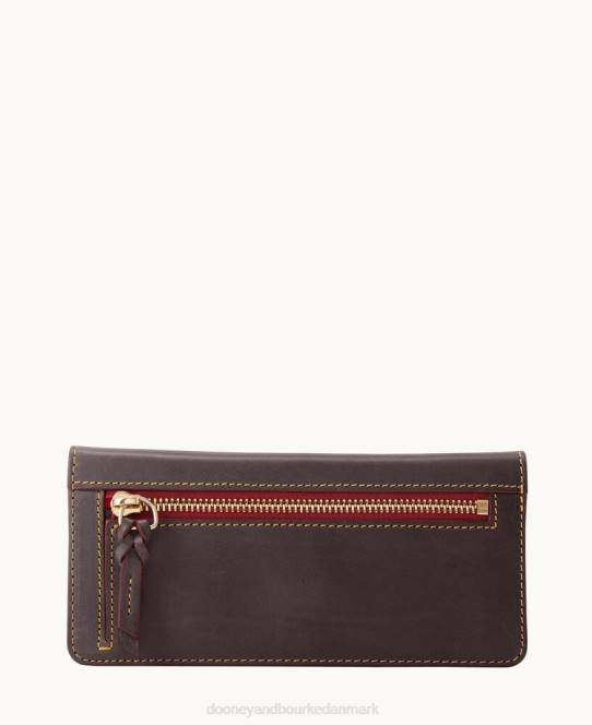 Dooney & Bourke florentinsk slank pung JV0J4719 poser brun tmoro