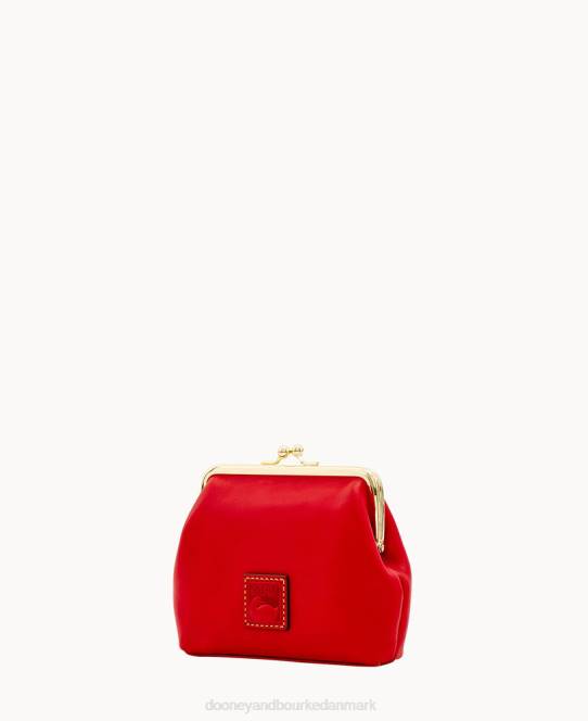 Dooney & Bourke florentinsk stor indrammet pung JV0J4449 poser rød