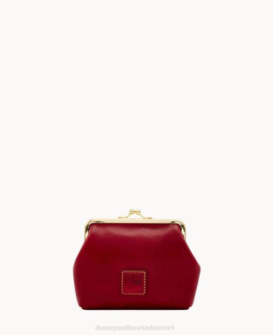 Dooney & Bourke florentinsk stor indrammet pung JV0J4450 poser bordeaux