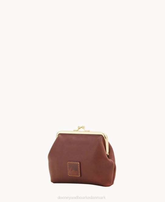 Dooney & Bourke florentinsk stor indrammet pung JV0J4451 poser kastanje