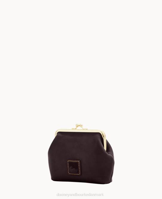 Dooney & Bourke florentinsk stor indrammet pung JV0J4454 poser brun tmoro
