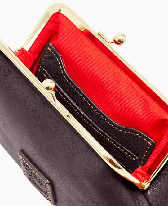Dooney & Bourke florentinsk stor indrammet pung JV0J4454 poser brun tmoro
