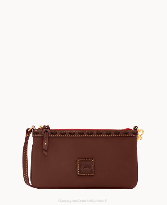 Dooney & Bourke florentinsk stort slankt armbånd JV0J4682 poser kastanje