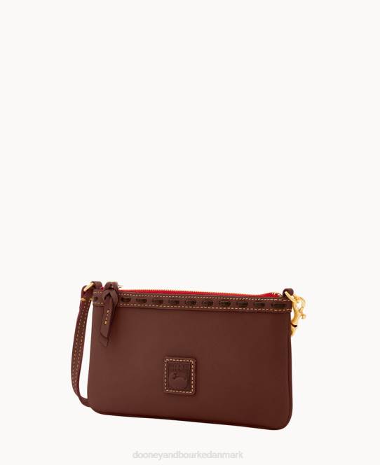 Dooney & Bourke florentinsk stort slankt armbånd JV0J4682 poser kastanje