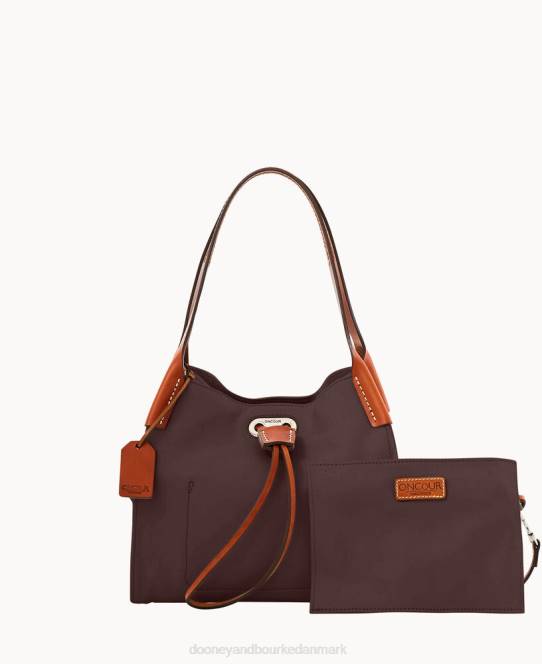 Dooney & Bourke oncour elba mini fuld op to JV0J3195 poser chokolade