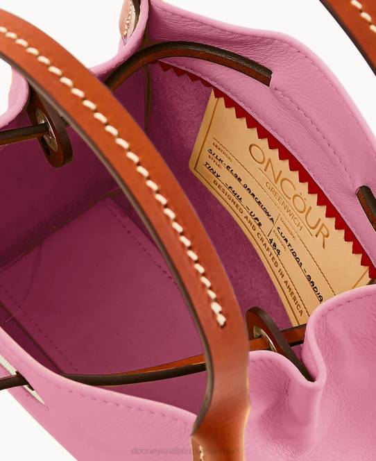 Dooney & Bourke oncour roux polo lille fuld op JV0J3474 poser lyserød