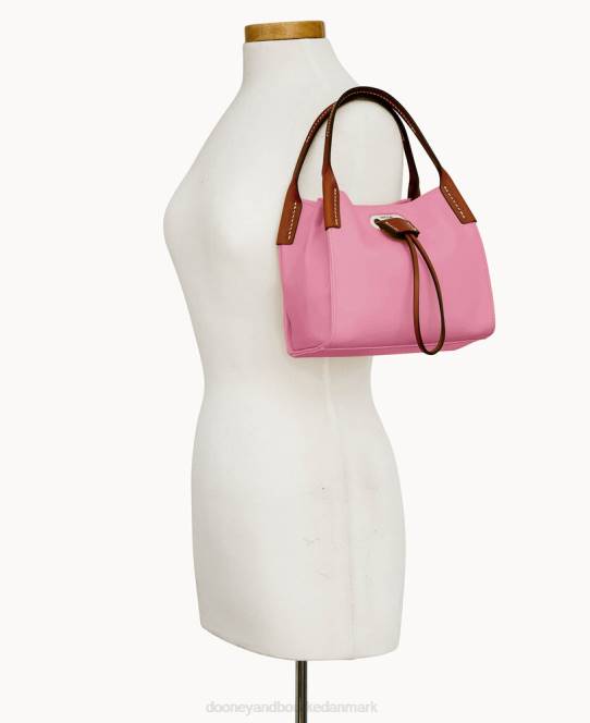 Dooney & Bourke oncour roux polo lille fuld op JV0J3474 poser lyserød