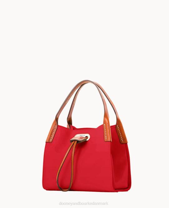 Dooney & Bourke oncour roux polo lille fuld op JV0J3475 poser rød
