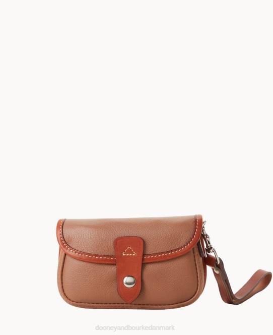 Dooney & Bourke oncour twist flap armbånd JV0J4462 poser mørk taupe