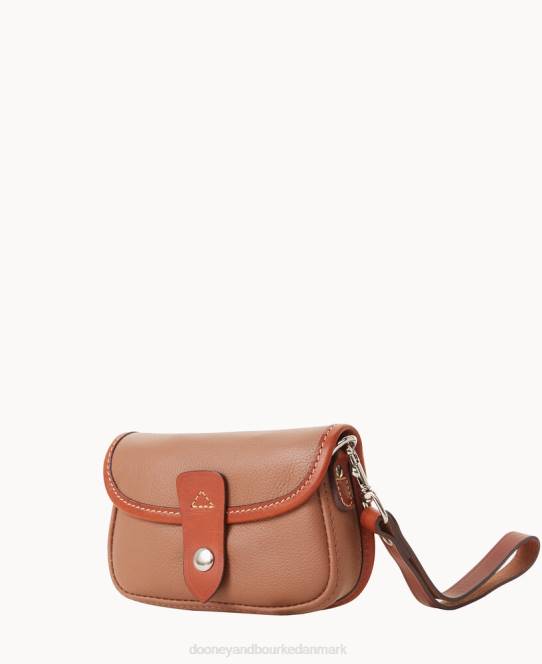 Dooney & Bourke oncour twist flap armbånd JV0J4462 poser mørk taupe