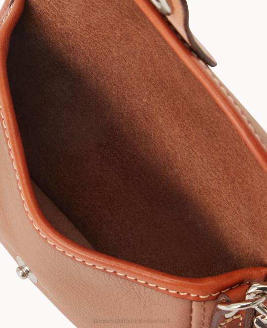 Dooney & Bourke oncour twist flap armbånd JV0J4462 poser mørk taupe