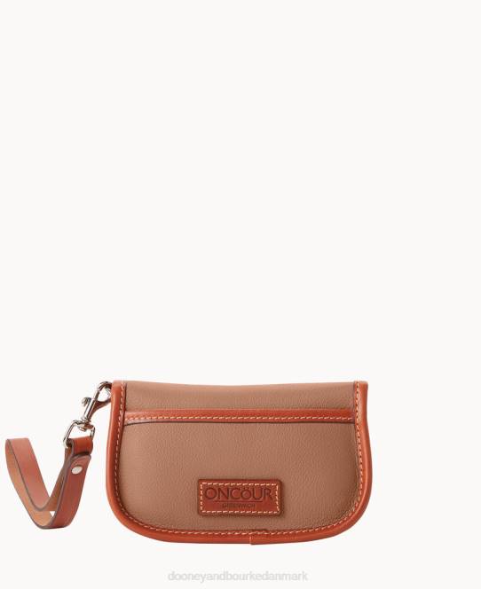Dooney & Bourke oncour twist flap armbånd JV0J4462 poser mørk taupe