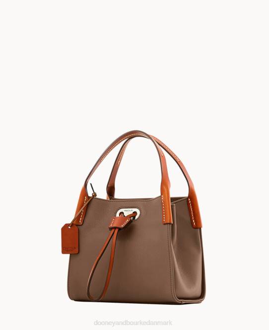Dooney & Bourke oncour twist lille fuld op JV0J3271 poser mørk taupe