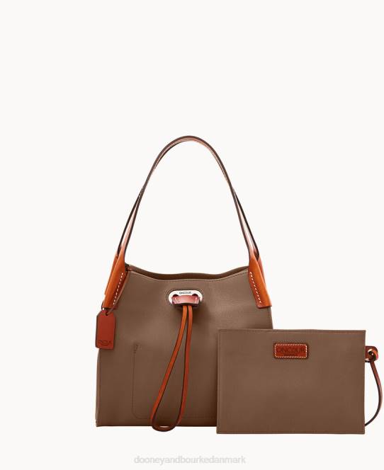 Dooney & Bourke oncour twist mini fuld op JV0J3453 poser mørk taupe
