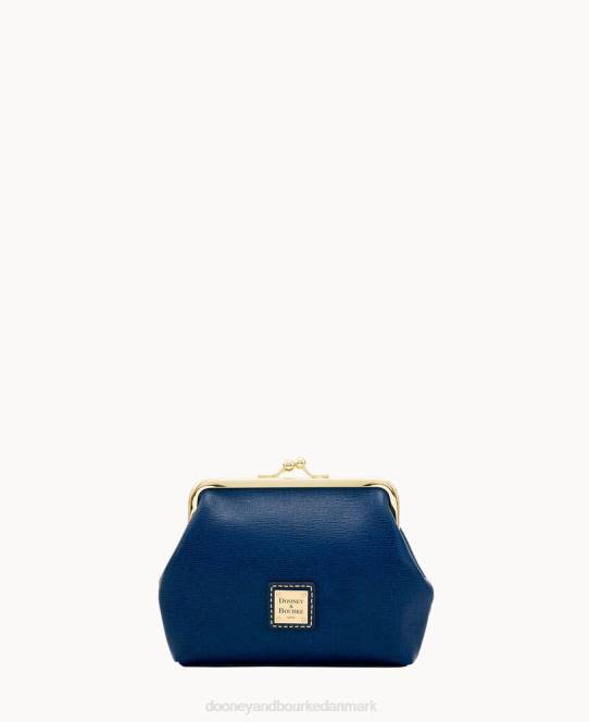 Dooney & Bourke saffiano stor indrammet pung JV0J4504 poser marine
