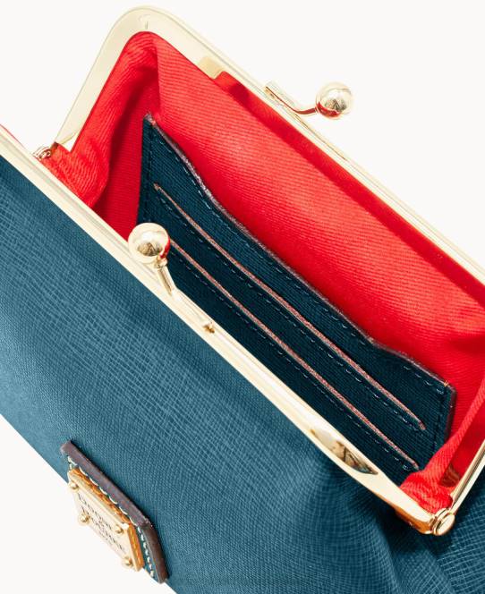 Dooney & Bourke saffiano stor indrammet pung JV0J4508 poser dyb krikand