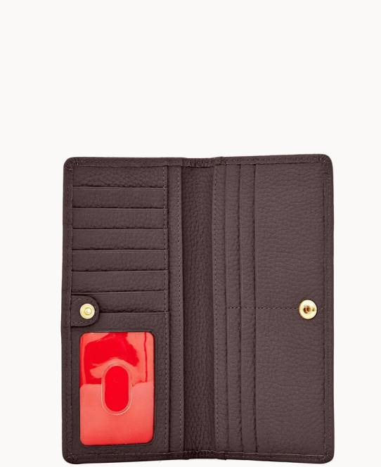 Dooney & Bourke Slank pung med småsten JV0J4652 poser brun tmoro