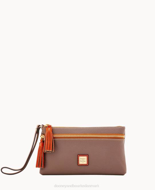 Dooney & Bourke pebble grain dobbelt lynlås armbånd JV0J4194 poser elefant