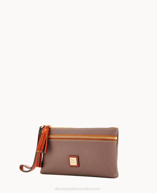 Dooney & Bourke pebble grain dobbelt lynlås armbånd JV0J4194 poser elefant