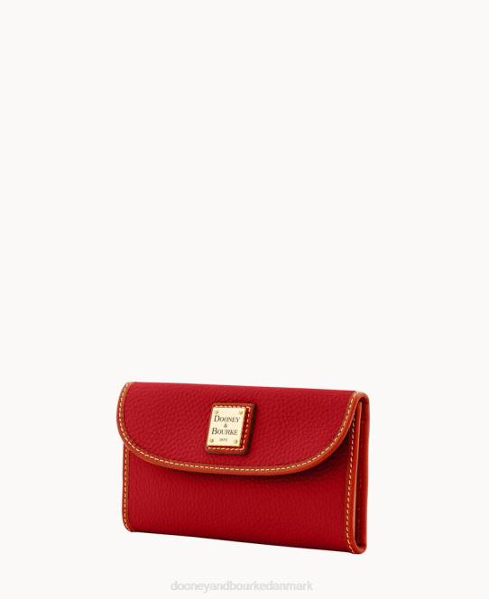 Dooney & Bourke pebble grain kontinental kobling JV0J4232 poser rød