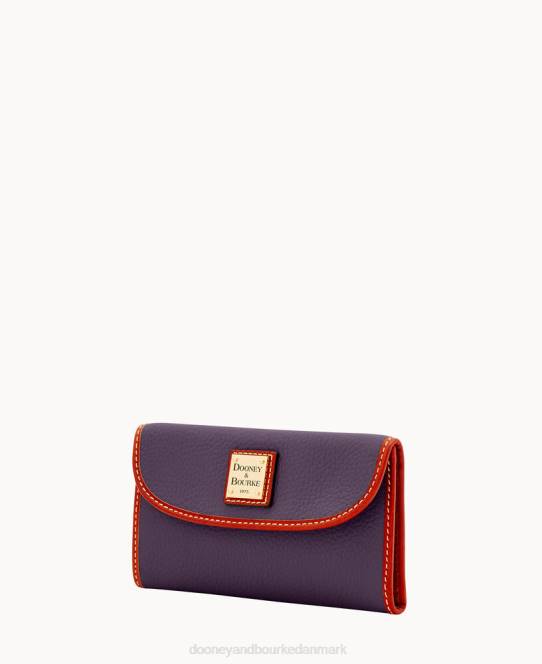 Dooney & Bourke pebble grain kontinental kobling JV0J4234 poser blomme vin