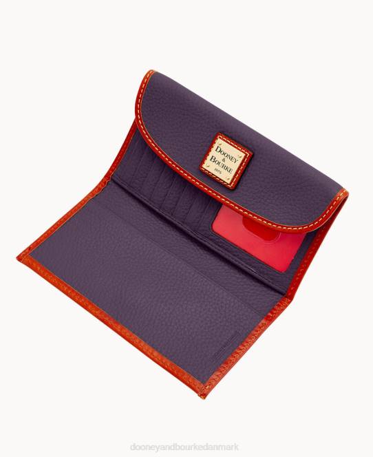Dooney & Bourke pebble grain kontinental kobling JV0J4234 poser blomme vin