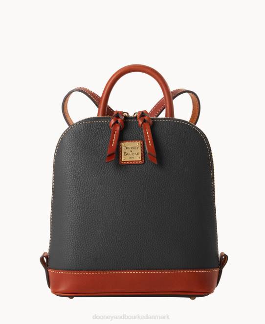 Dooney & Bourke pebble grain lille zip pod rygsæk JV0J3960 poser sort