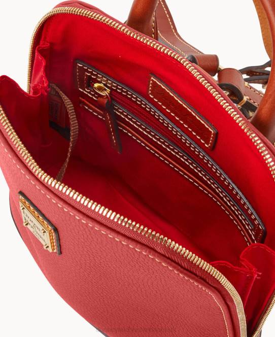 Dooney & Bourke pebble grain lille zip pod rygsæk JV0J3961 poser rød