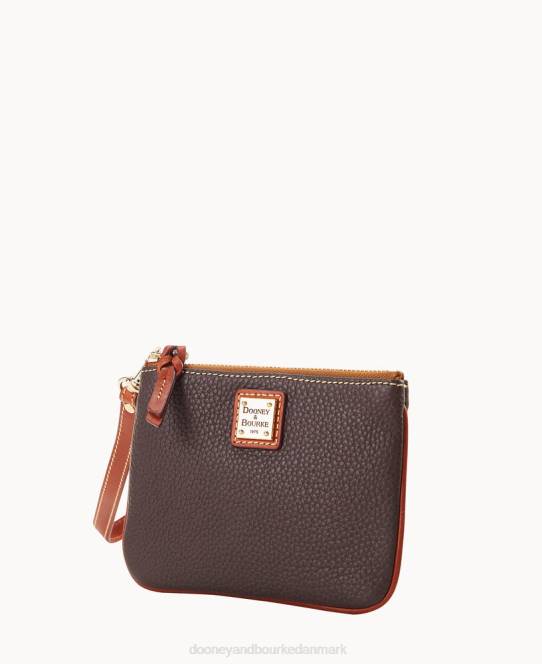 Dooney & Bourke pebble grain stadion armbånd JV0J4819 poser brun tmoro