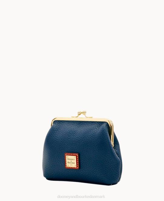 Dooney & Bourke rullestenskorn stor indrammet pung JV0J4217 poser midnatsblå