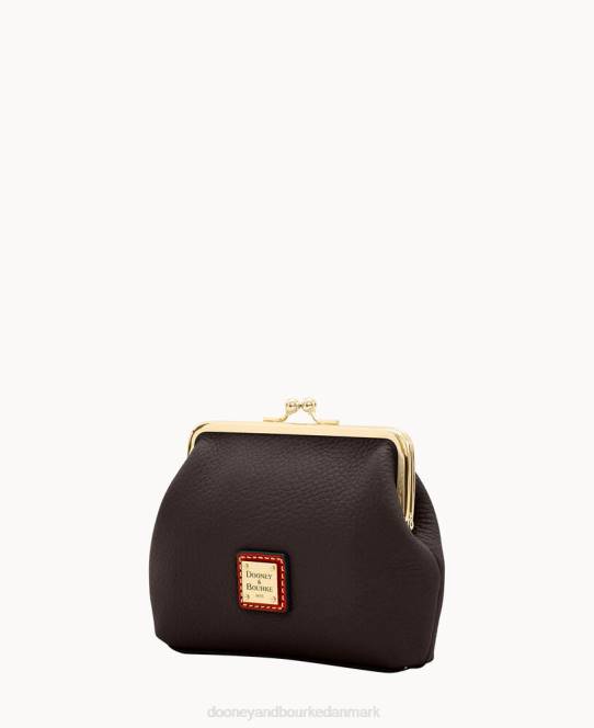 Dooney & Bourke rullestenskorn stor indrammet pung JV0J4220 poser sort