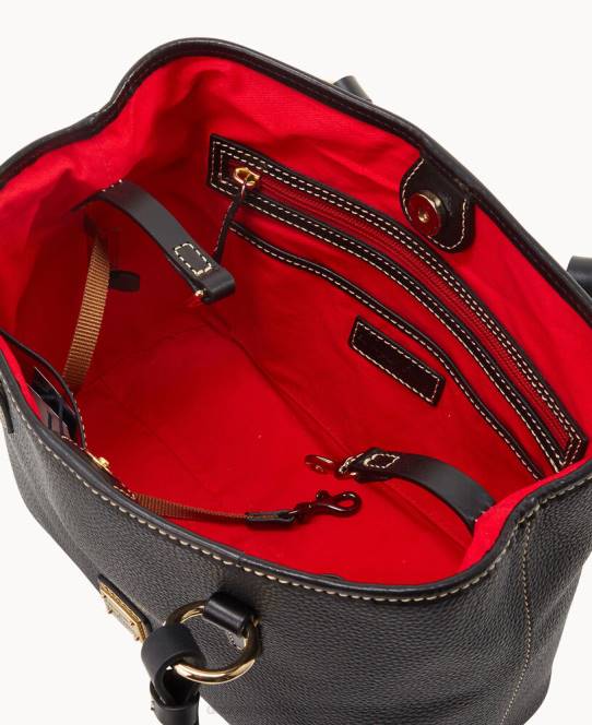 Dooney & Bourke småsten korn lille briana med pose JV0J574 poser sort