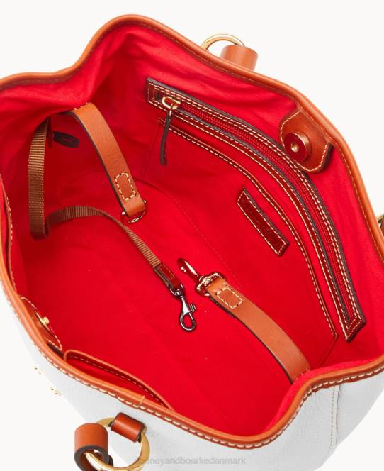 Dooney & Bourke småsten korn lille briana med pose JV0J580 poser hvid