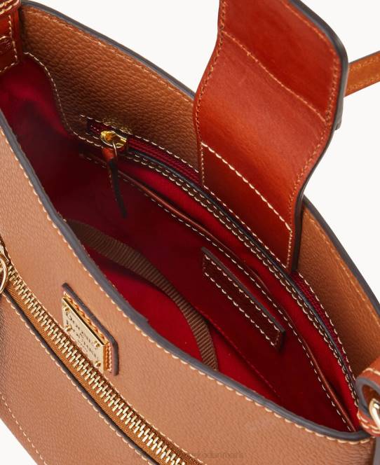 Dooney & Bourke småsten korn lille ridley JV0J2317 poser karamel