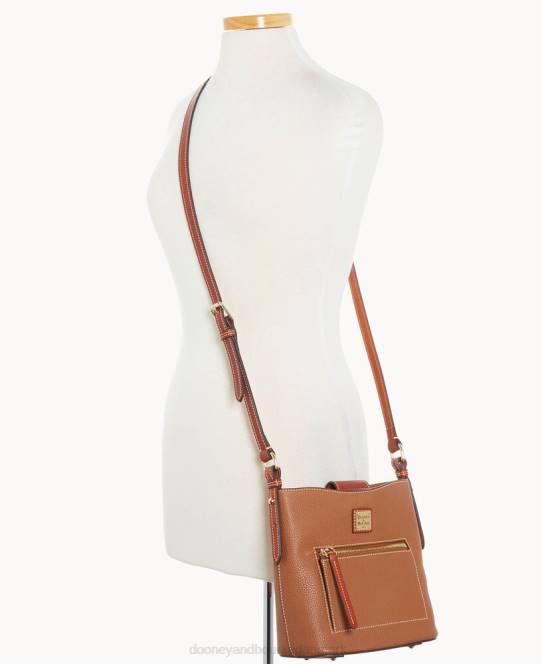 Dooney & Bourke småsten korn lille ridley JV0J2317 poser karamel