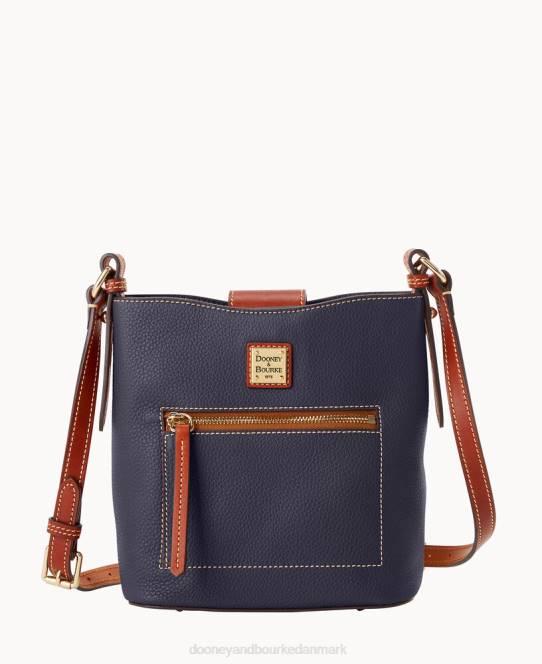 Dooney & Bourke småsten korn lille ridley JV0J2318 poser midnatsblå