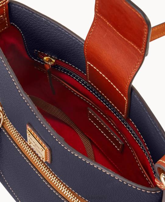 Dooney & Bourke småsten korn lille ridley JV0J2318 poser midnatsblå