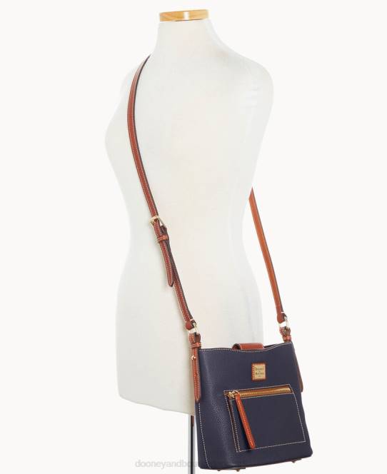 Dooney & Bourke småsten korn lille ridley JV0J2318 poser midnatsblå