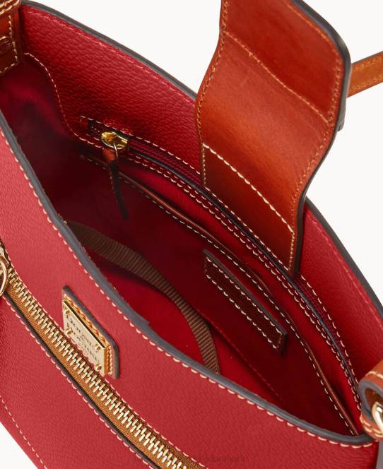 Dooney & Bourke småsten korn lille ridley JV0J2319 poser rød