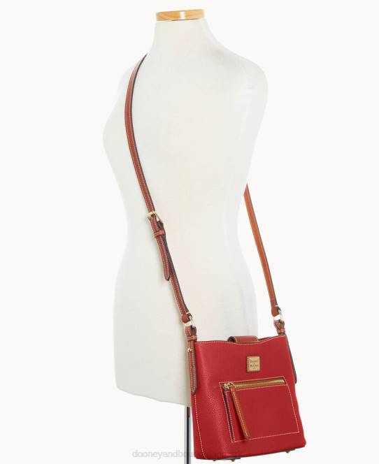 Dooney & Bourke småsten korn lille ridley JV0J2319 poser rød